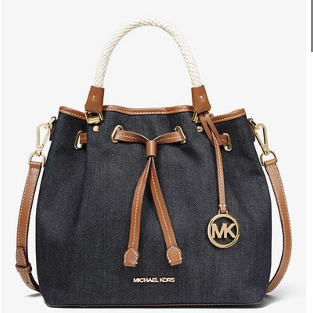 Denim Bucket Bag